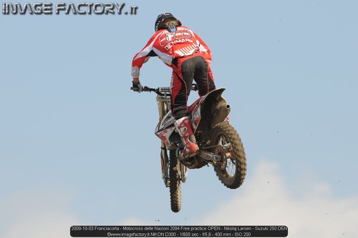 2009-10-03 Franciacorta - Motocross delle Nazioni 2084 Free practice OPEN - Nikolaj Larsen - Suzuki 250 DEN